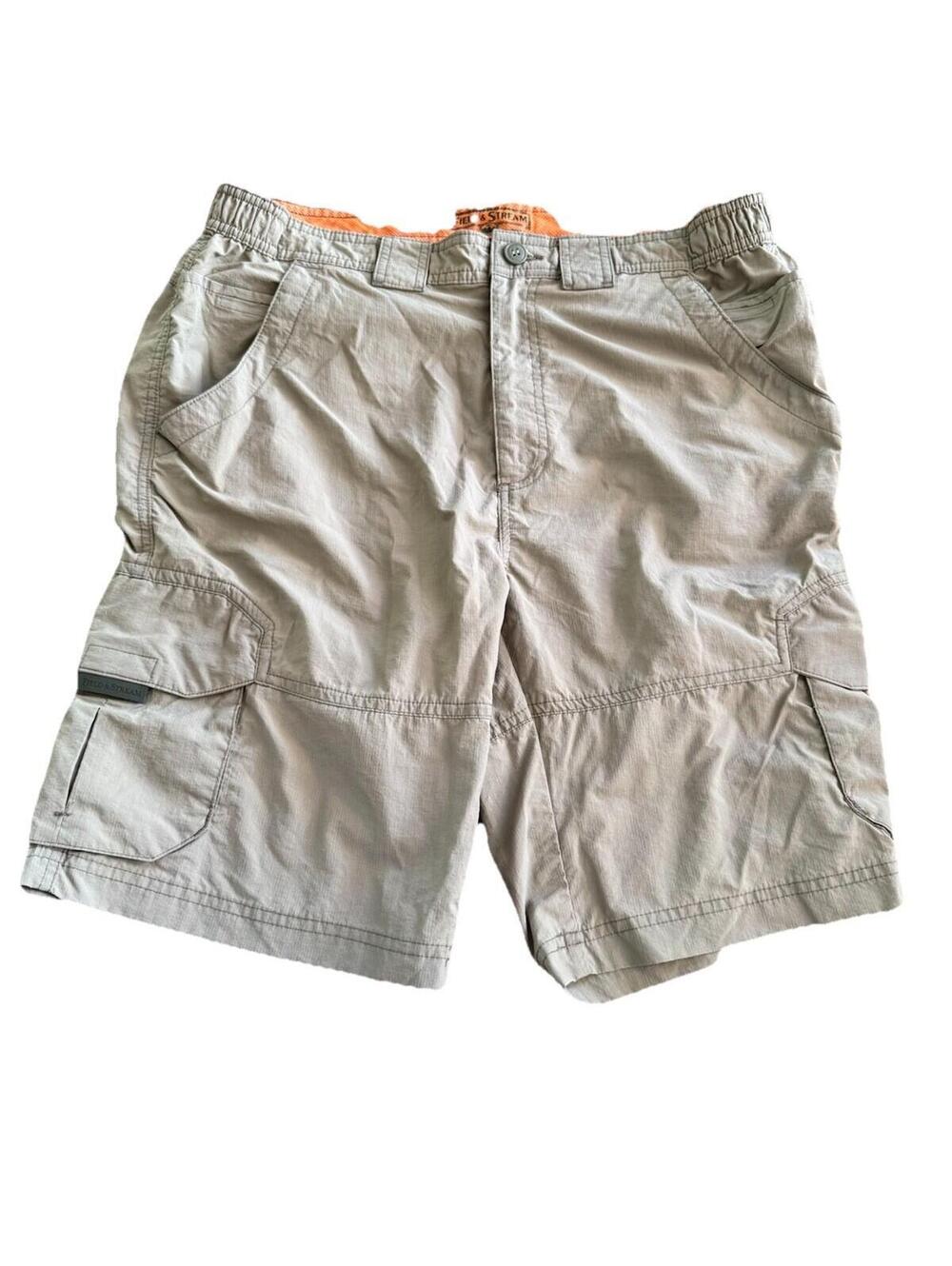Field & Stream Men’s Tan Nylon Cargo Shorts Large 36-38 9.5”